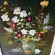 Huile sur panneau bouquet de fleurs