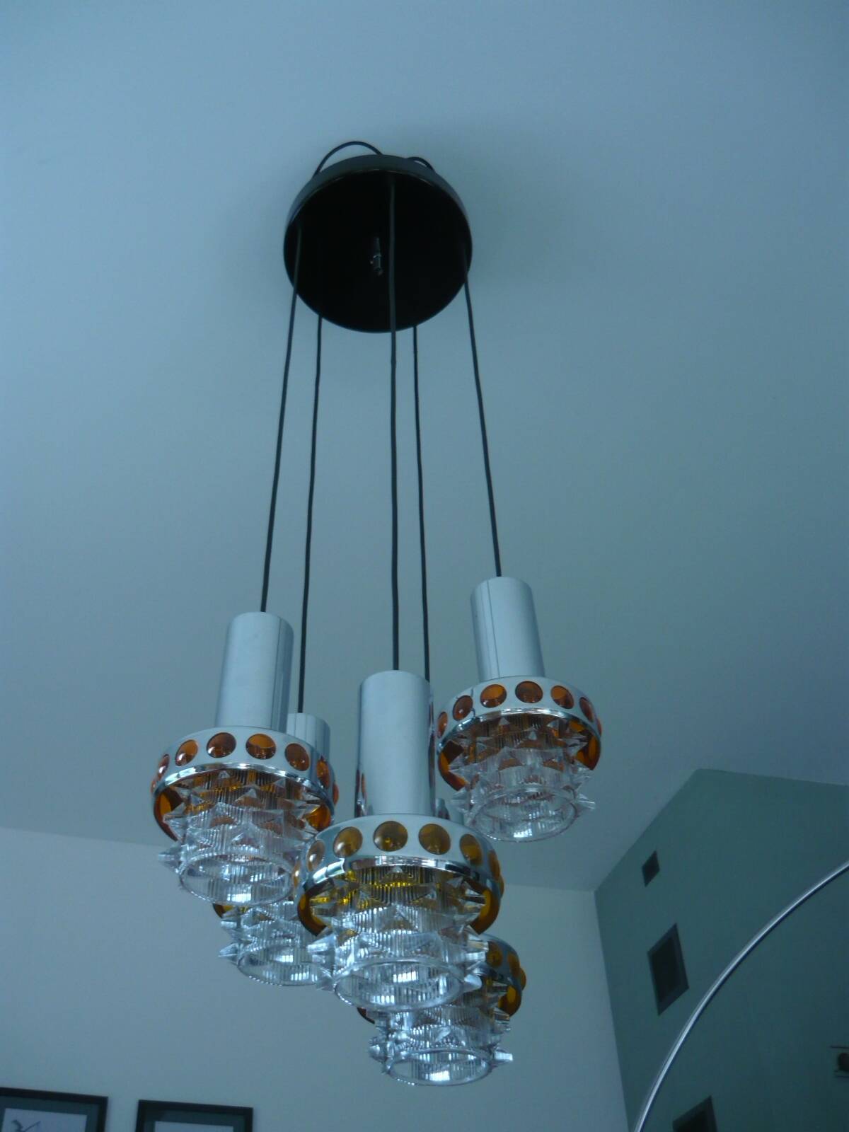 Suspension cascade raak années 70 5 feux