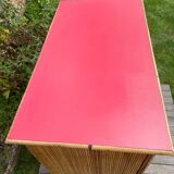 Vintage rattan chest of drawers 1950-60