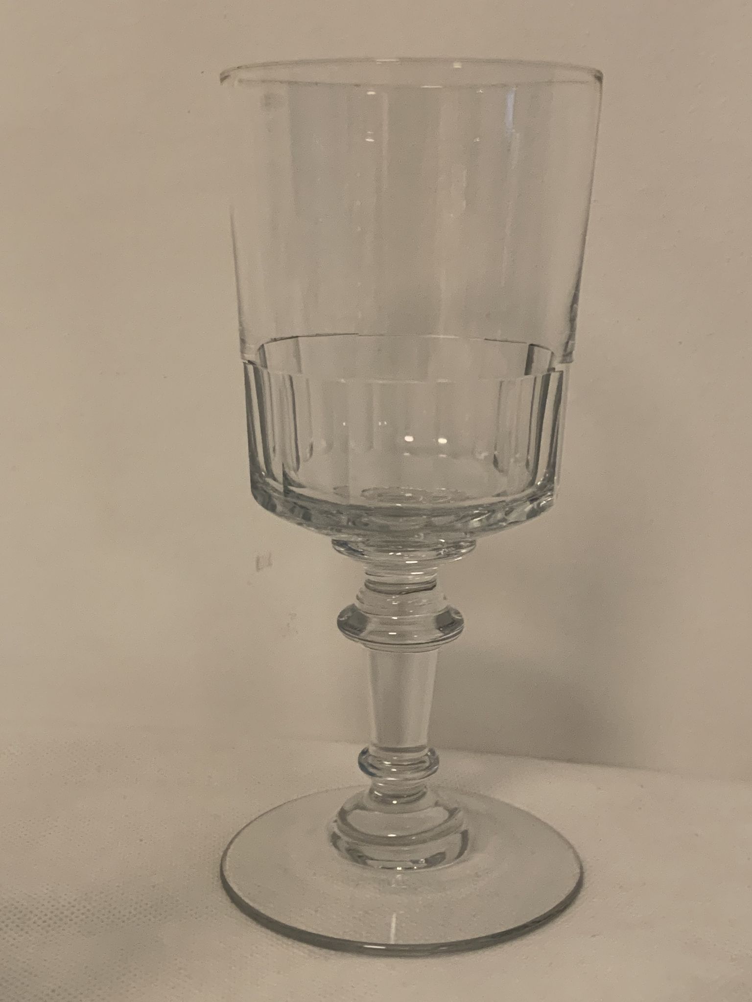Set of 4 glasses and 1 carafe model Mirabeau early twentieth century