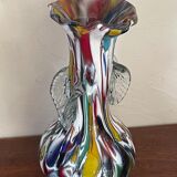 Paire de vases  en verre de Murano