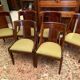 Set of 6 mahogany gondola chairs Empire style XIXth