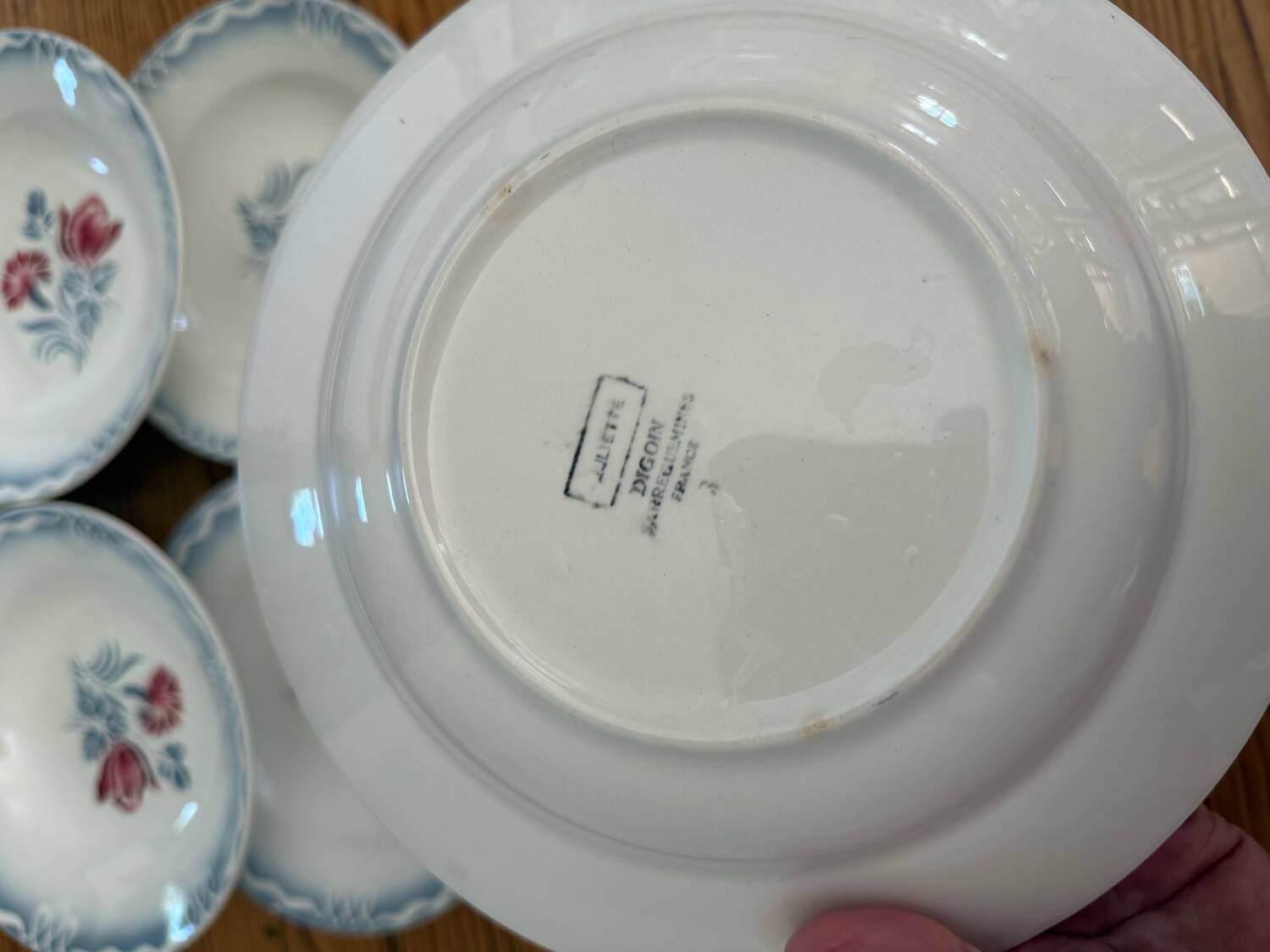 Digoin Juliette soup plates