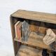 Rustic wooden shelf