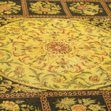Tapis persan surteint 291  x 404 cm tapis en laine jaune tissé à la main