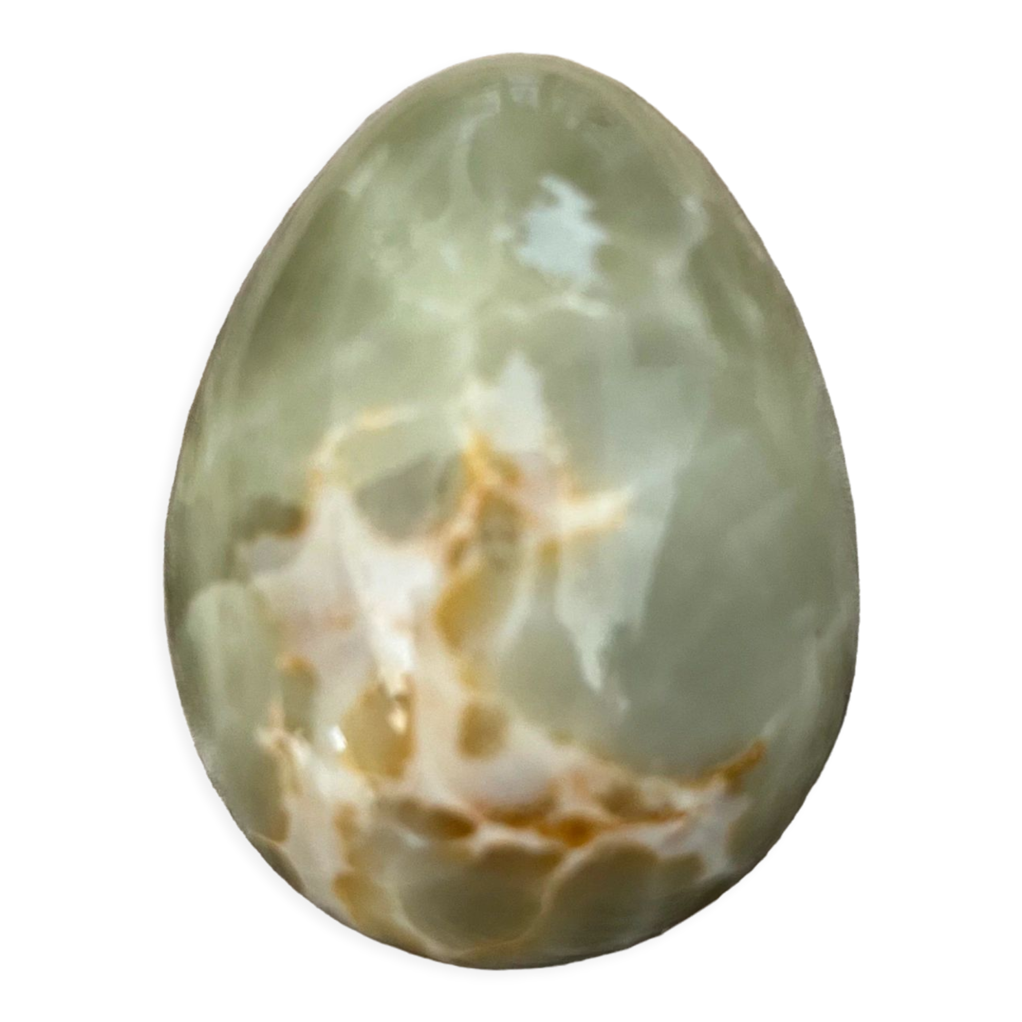 Vintage decorative egg in hand-polished opal Madagascar