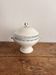 Antique Soup Tureen Vegetable Dish Faience Longwy Henri II Style Geometric Frieze