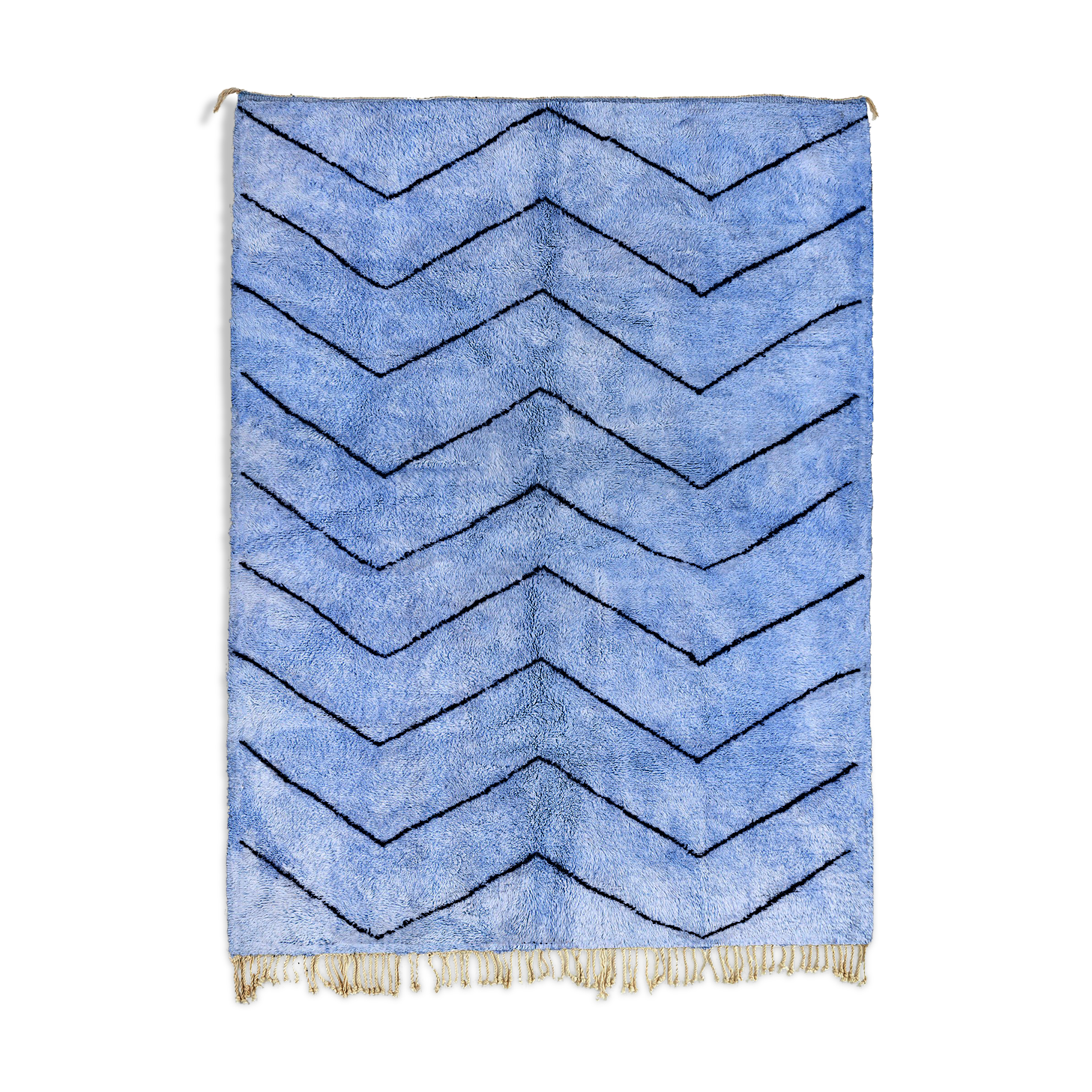 Modern Moroccan carpet blue