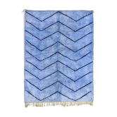 Modern Moroccan carpet blue