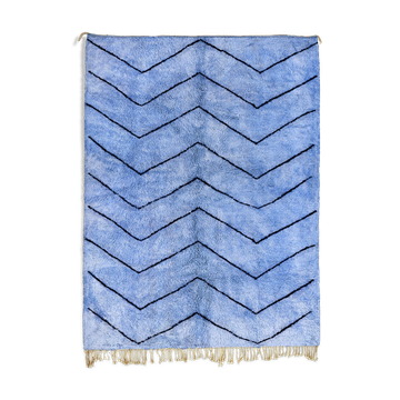 Modern Moroccan carpet blue