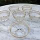 6 golden cut glasses from the 1930s