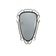 Mid-century modern iron mirror, brutalist, vintage organic, thick sixties.