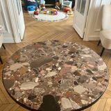 Pink marble coffee table