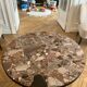 Pink marble coffee table