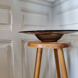 Plat en verre fumé