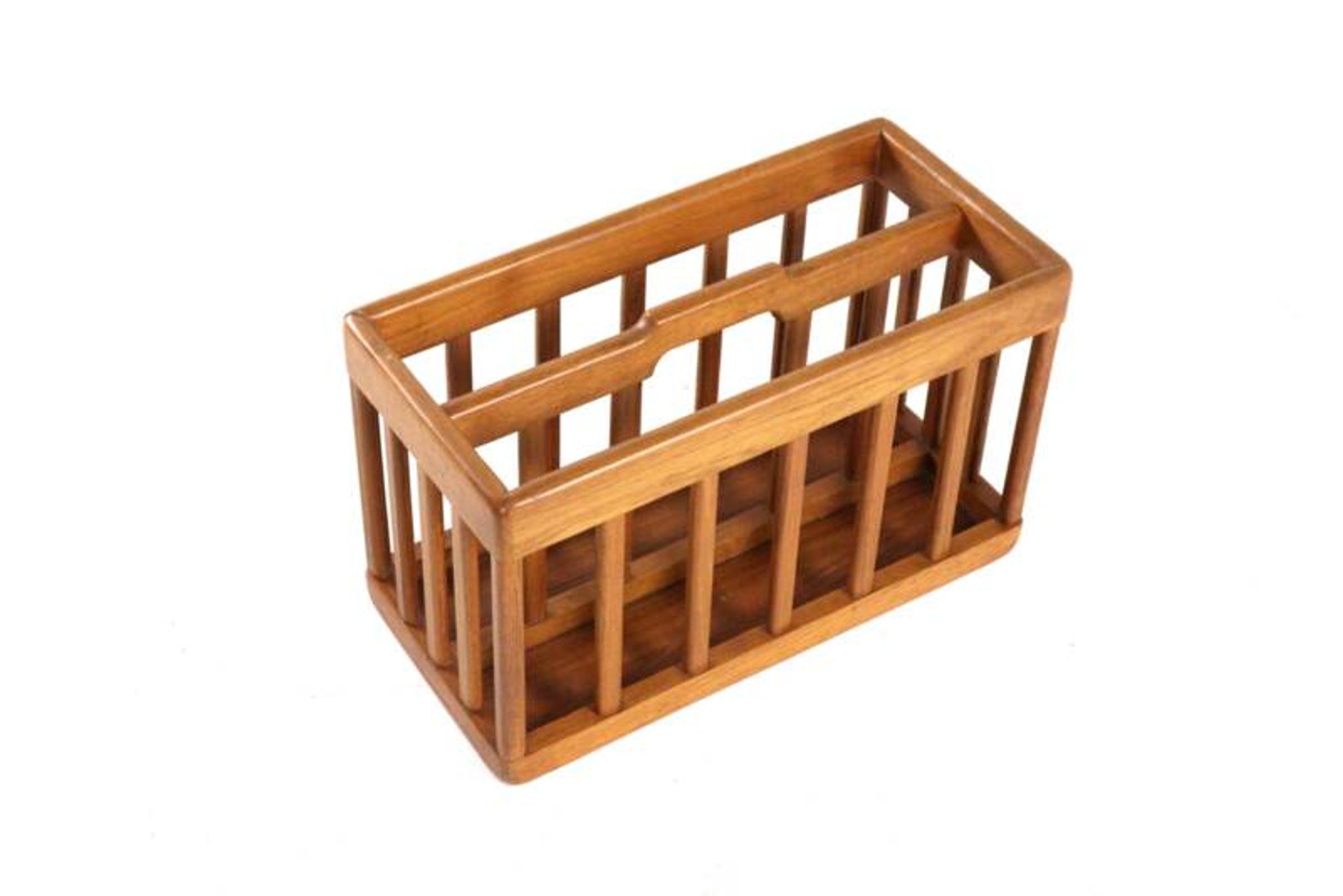 Wooden magazine holder - vintage