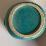 Vallauris turquoise fish ceramic 1950