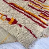 Berber henna handmade wool rug 280 X 170 CM