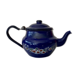 Vintage teapot 1950 in enamelled sheet metal