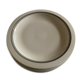Set of 7 flat plates Arabia Finland Airisto faience 1970 Scandinavian
