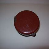 Painted enamelled teapot