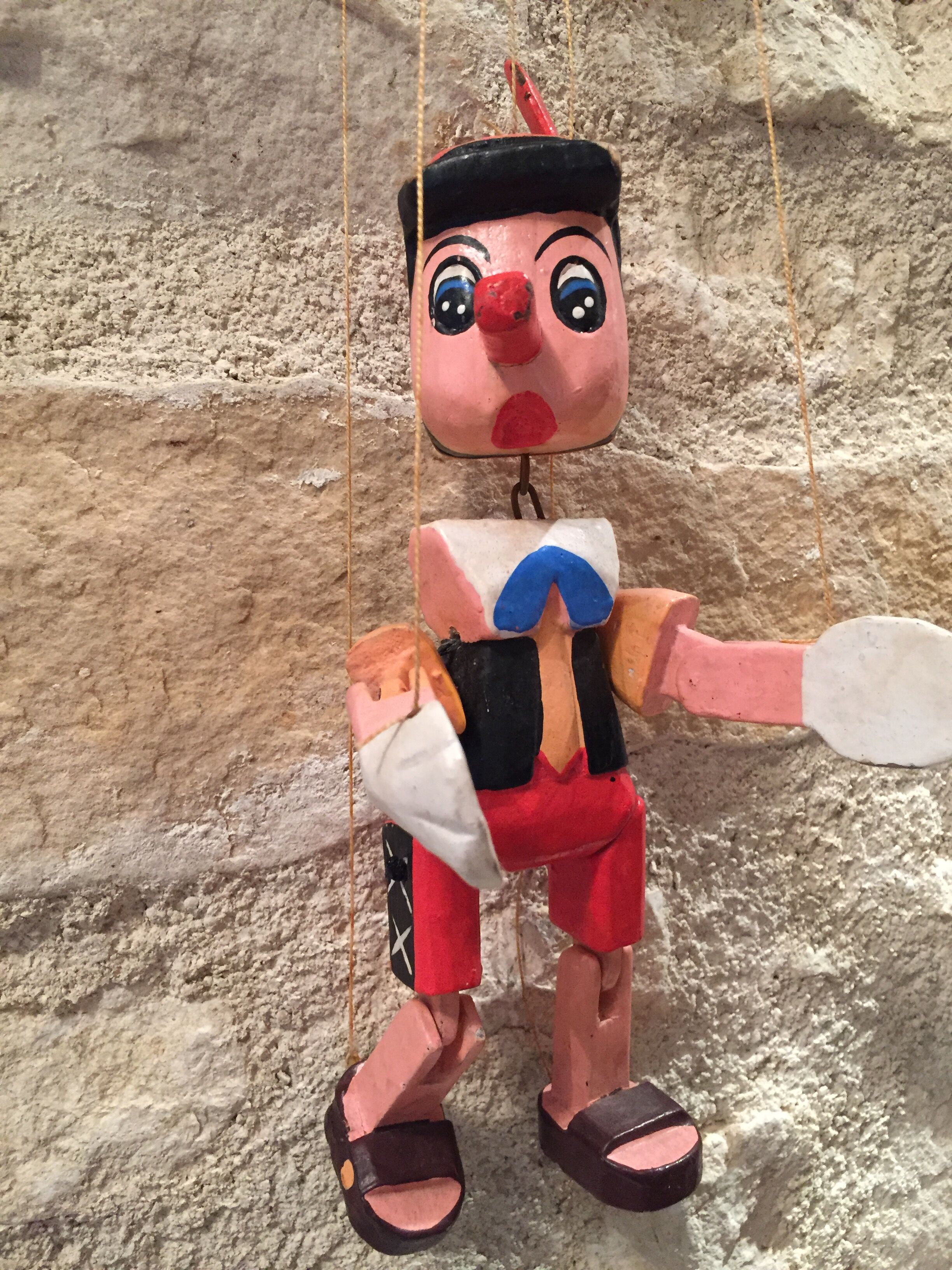 Former Pinocchio puppet