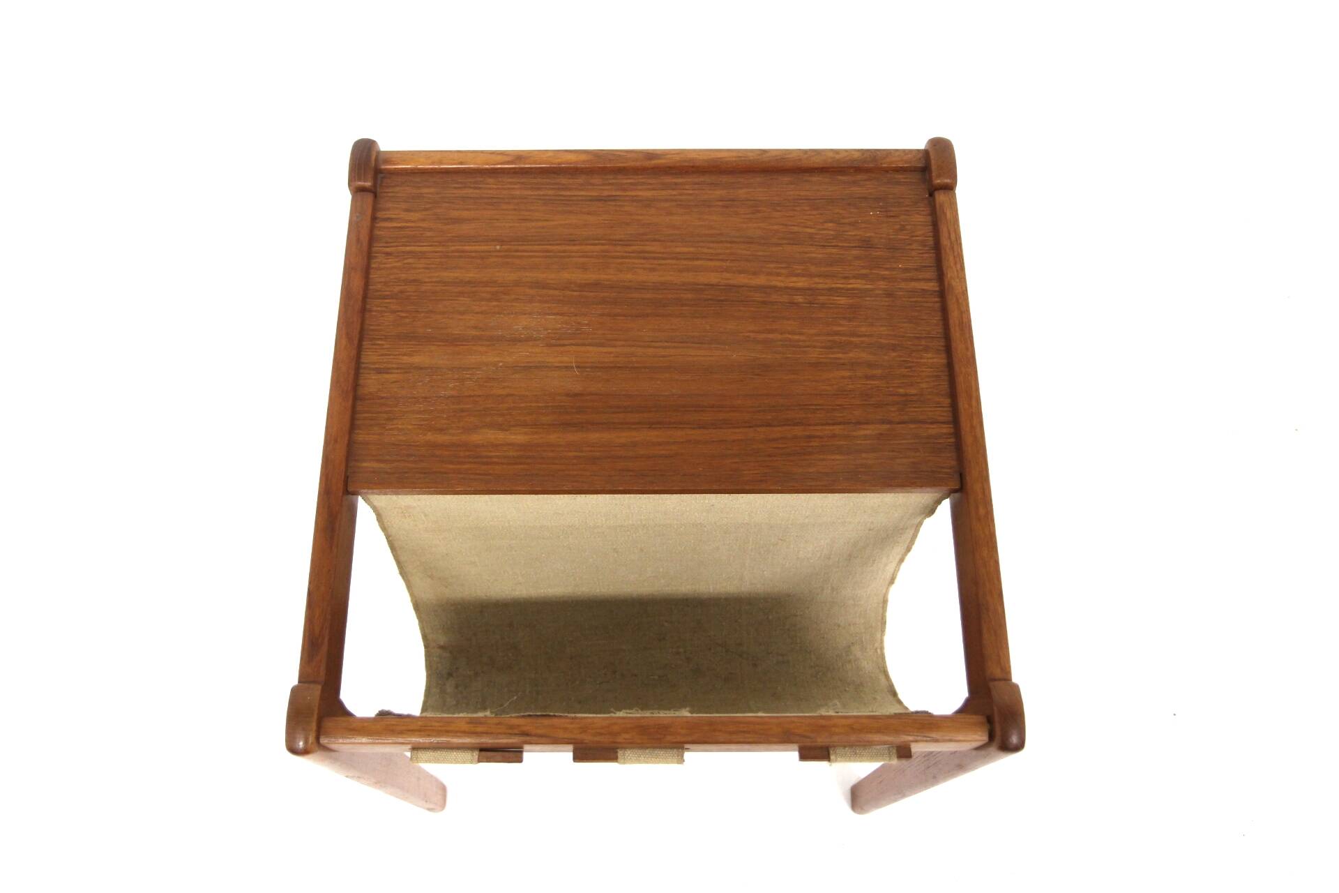 Scandinavian teak magazine rack, S.P Jensen, BRDR Furbo, Sweden, 1960