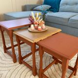 Wooden nesting table