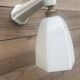 Art Deco wall light in ceramic and opaline.