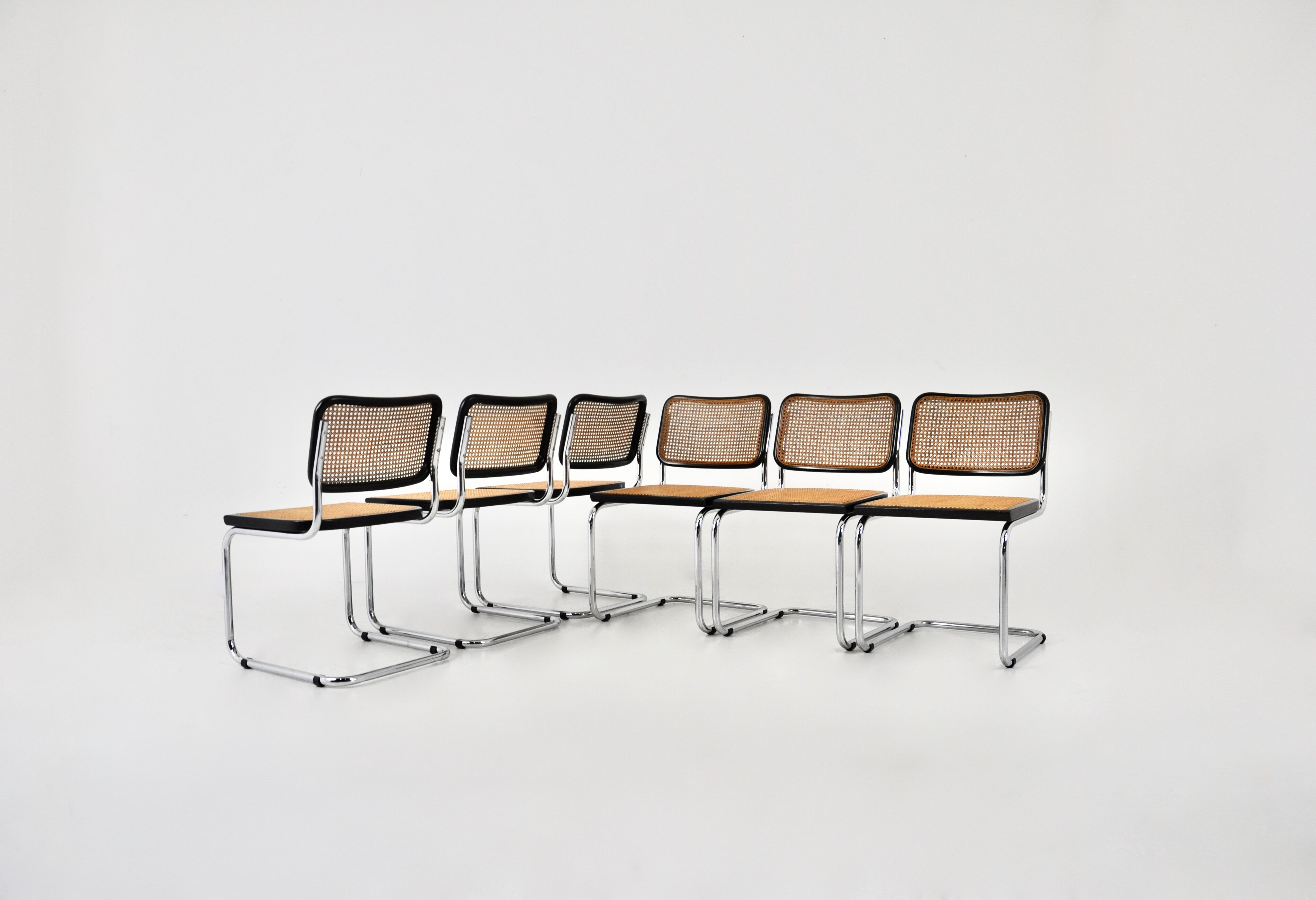 Dining chairs B32 by Marcel Breuer, set of 6