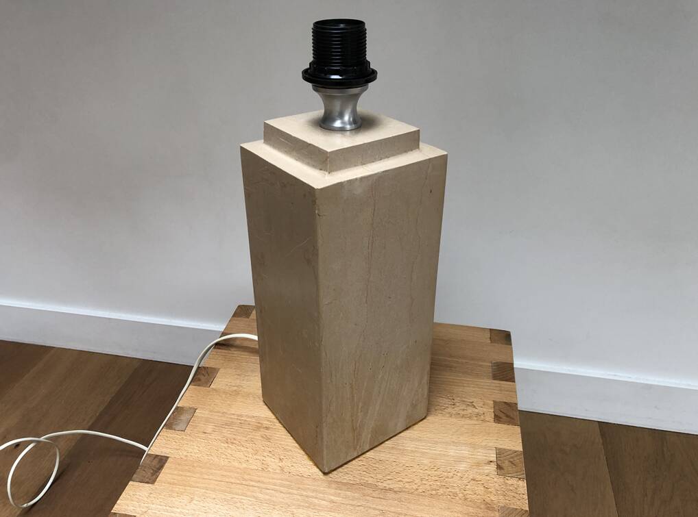Vintage travertine lamp