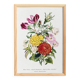 Affiche sur le “Renoncule d’Asie et fleurs de jardin"