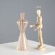 Vintage hourglass-shaped glass vase, designer, Italy, 1950s-1960s.
