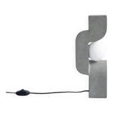 Lampe de table, lampe à poser, modèle Mini - Gris foncé, en céramique, œuvre contemporaine.