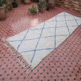 Beni Ouarain carpet hallway 100% wool 285 x 102 cm