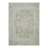 Hand-knotted persian vintage 1970s 298 cm x 398 cm beige wool carpet