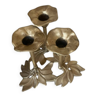 Vintage brass flower chandelier