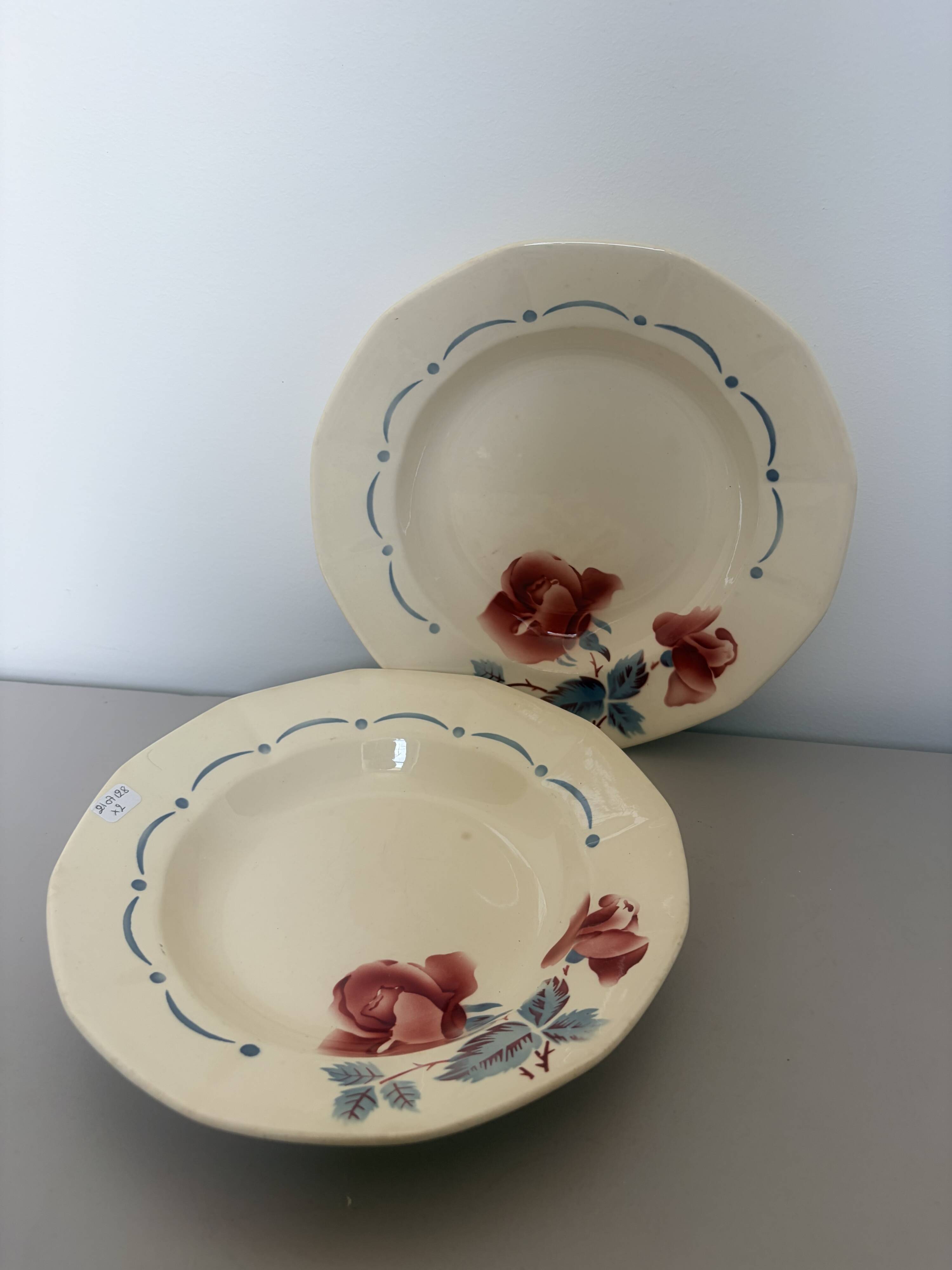 2 vintage deep plates from Digoin Sarreguemines 2107128