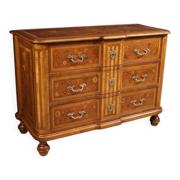 Commode en marqueterie italienne du 20e siècle