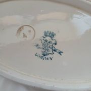 Longwy iron earth dinnerware set