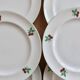 6 vintage dessert plates porcelain Table et Couleurs Raspberry model