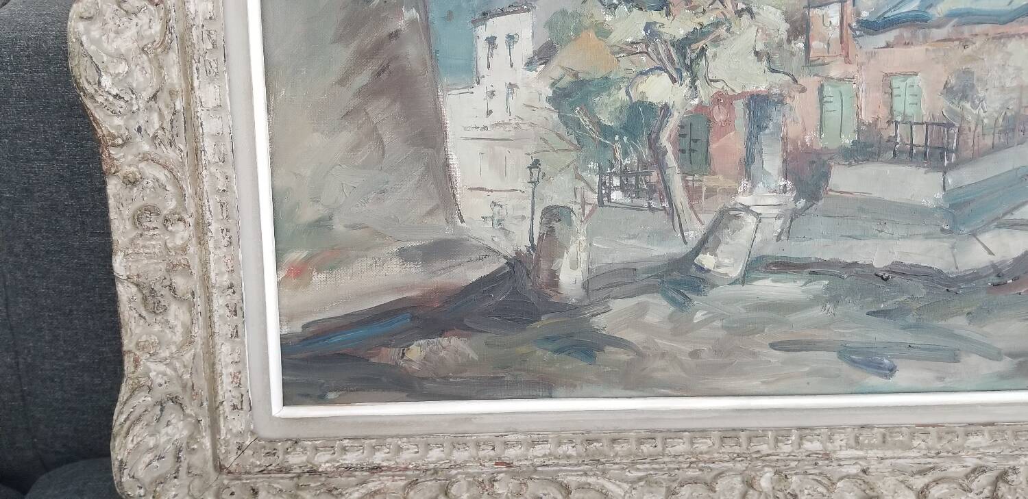 Claude aliotti (1925-1989) - oil on canvas - 54 x 65 cm