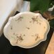 Porcelain cake dish pink and green flower