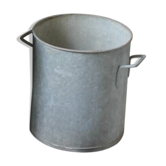 Bassine vintage 'bouilleur' en zinc