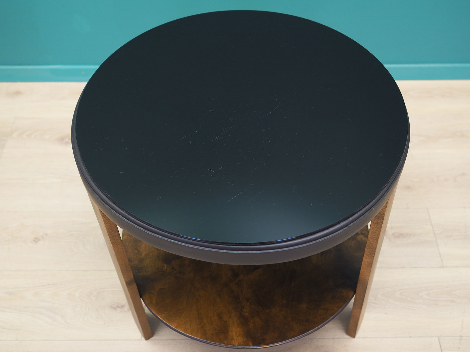 Walnut coffee table, danish design, 1970s, made in denmark