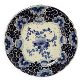 Assiette bleue de Delft signée Bequet H peinte à la main