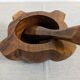 Mortar and its vintage olive wood pestle