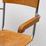 Modernist B43F tubular desk chair by Mart Stam, 1950s