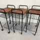 Vintage side table/70s trolley in teak