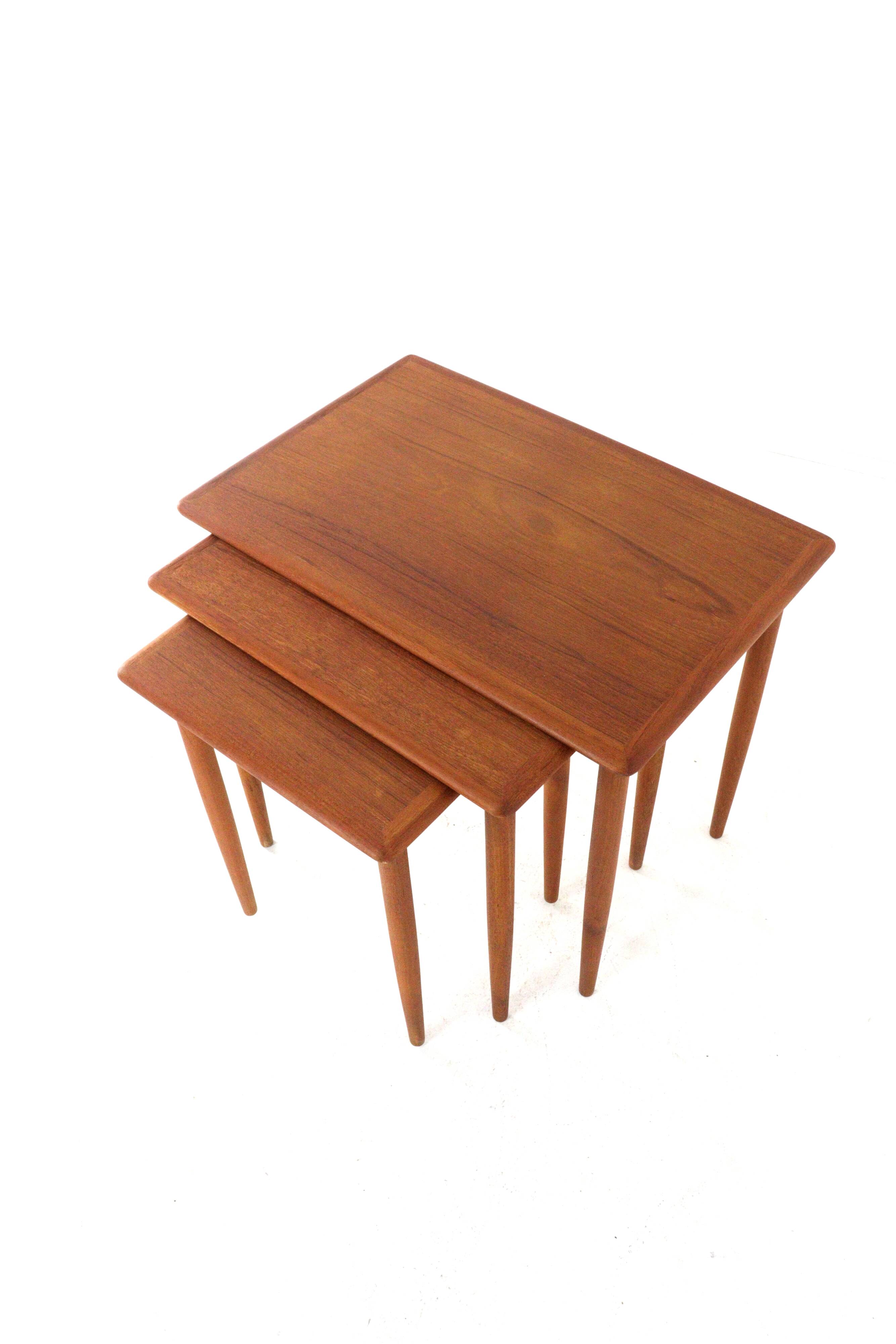 Set of 3 danish nesting tables - danish mid century modern design